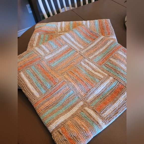 Source Unknown Other - Colorful Striped Throw Pillow Covers (2)